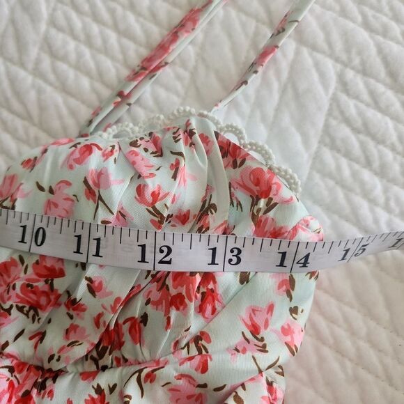 O vianca  rushed sides ties ends floral dress - Picture 13 of 16